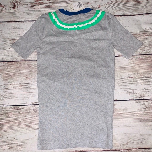New Mini Boden Gray Dinosaur Glow in the dark 2 Piece Pajama Sleepwear Set 13Y - Picture 4 of 4